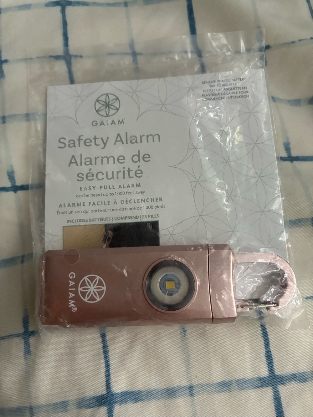 GAIAM Pink Safety Alarm - Portable Personal Alarm